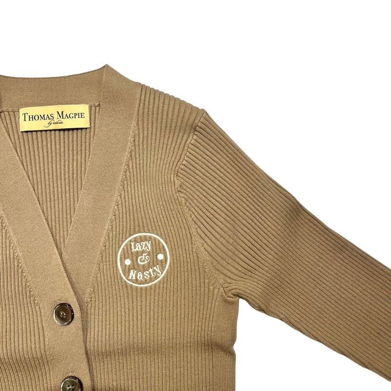 THOMASMAGPIE Vネックリブカーディガン -ブラウン | grasol