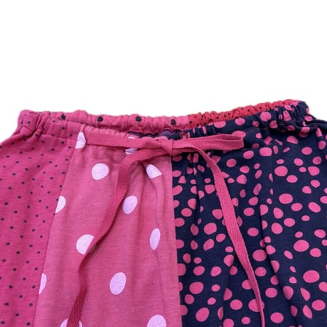TIGREBROCANTE リメイクドットTシャツMixクルタパンツ pink