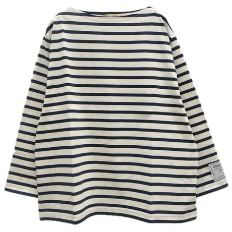 THOMAS MAGPIE ボーダーTシャツ-white×black