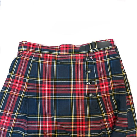 Parkes チェック柄スカート RED