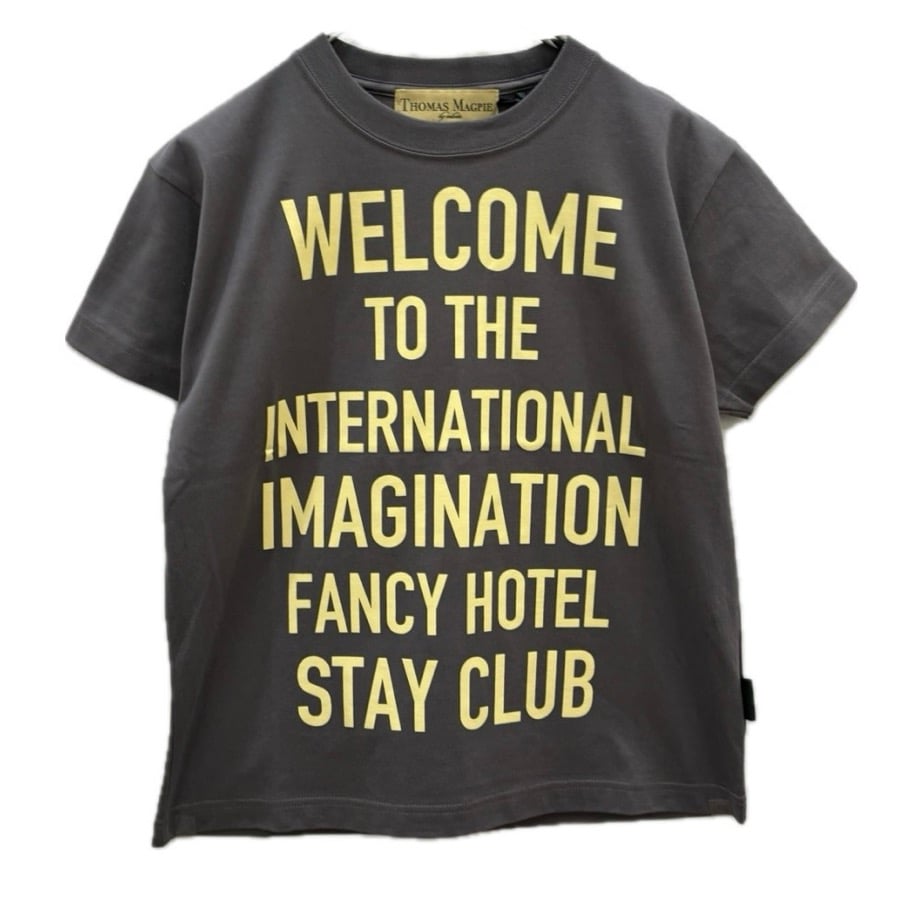 トーマスマグパイ　コンパクトTシャツ　アイスグレー THOMAS MAGPIE ミニTシャツ gray | grasol Nagasaki Stores