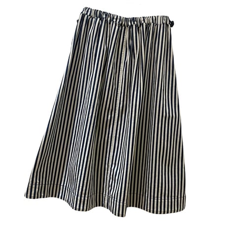 TIGRE BROCANTE 10ozデニム ドリズラーギャザースカート-インディゴヒッコリー