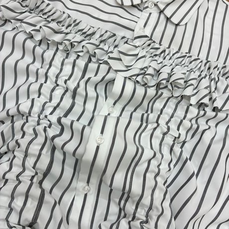 THOMASMAGPIE     ドローストリングシャツジャケット     -ホワイト
