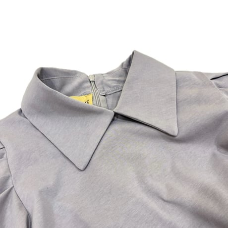 THOMAS MAGPIE ボリュームショルダーブラウス gray