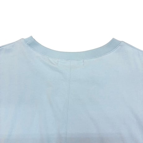 EimeeLaw    ウェーブフリルロゴプリントTシャツ    -  ライトブルー