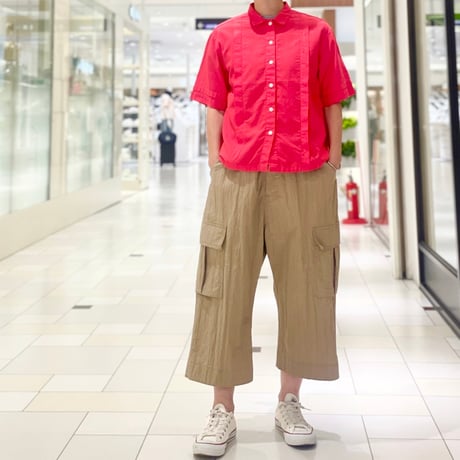 TIGRE BROCANTE コットンナイロンワッシャーミャオカーゴパンツ　ベージュ