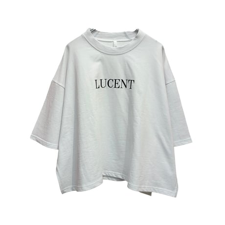 Dignite collier ロゴワイドミニTシャツ -  オフホワイト