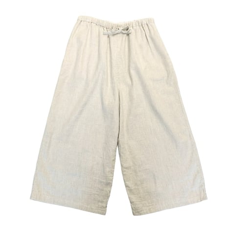 TIGRE BROCANTE ツイルギャザーワイドパンツ-Beige