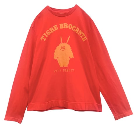 TIGREBROCANTE  イエティラビットロングスリーブTシャツ-orange