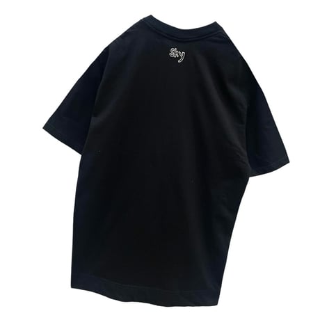 TIGRE BROCANTE 風神雷神刺繍Tシャツ　ブラック