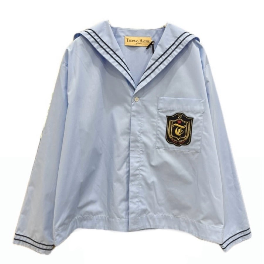 THOMAS MAGPIE 半袖シャツ THOMAS MAGPIE セーラーシャツ saxe | grasol Nagasaki St