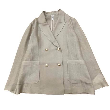 ディニテコリエ Dignite collier ダブルジャケット ベージュ