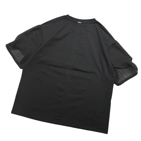 EimeeLaw    メッシュスリーブTシャツ    -ブラック