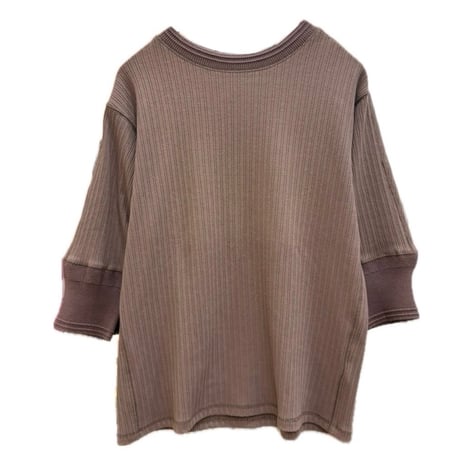M53. (エムゴーサン) swedish cut and sew s/s pinkbrown