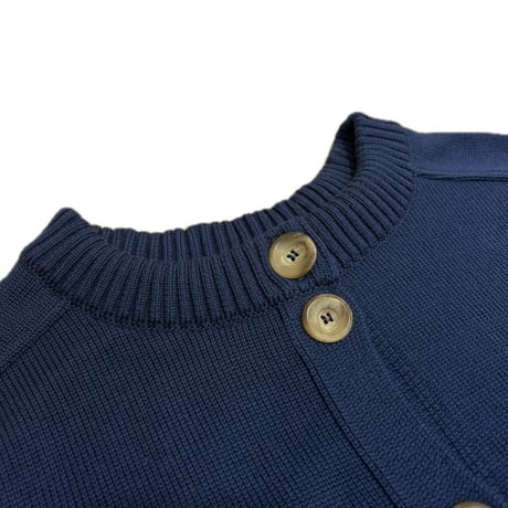 Le Minor アクリルコットンカーディガン navy