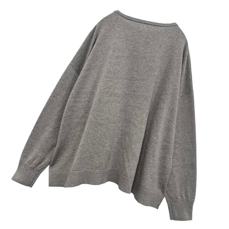vent blanc  2wayニットカーディガン-グレー