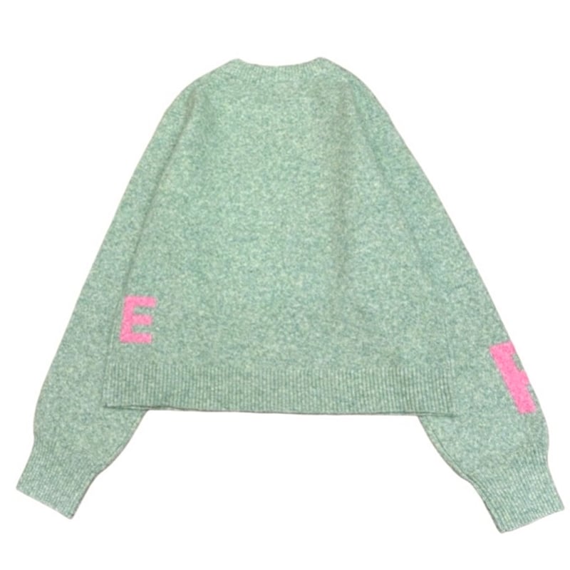 トーマスマグパイのMロゴ入りグレーセーター トーマスマグパイのMロゴ