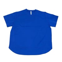 Dignite collier 裾切替 Tシャツ - ブルー
