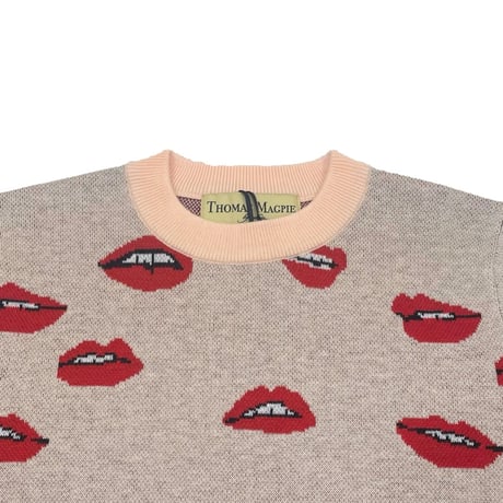 THOMASMAGPIE Lipクルーニット　SAKURA