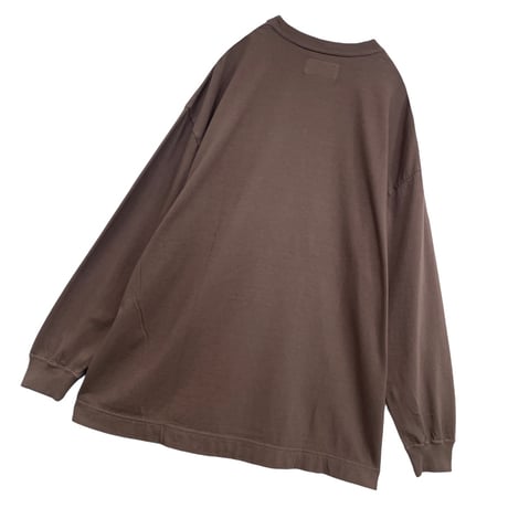 TIGRE BROCANTE マッシブロングスリーブTシャツ-チャコール