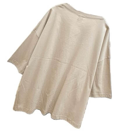 HELLO,I am"MARC" 6分丈ひんやりカットソー beige