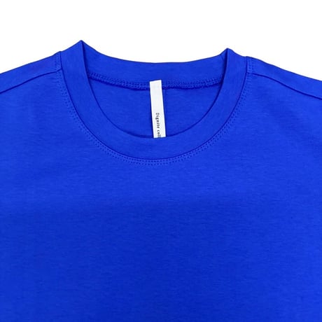 Dignite collier 裾切替 Tシャツ - ブルー