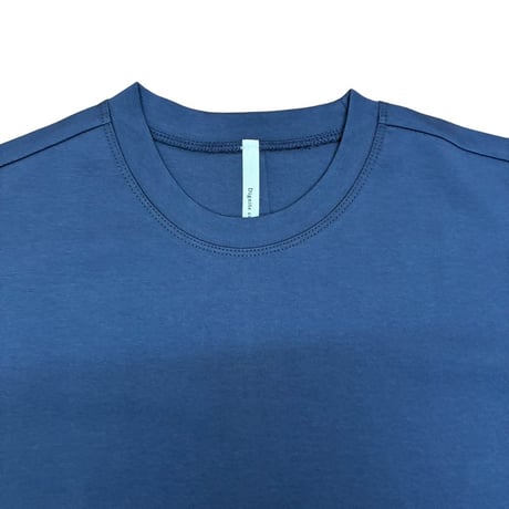 Dignite collier 裾切替 Tシャツ - ネイビー