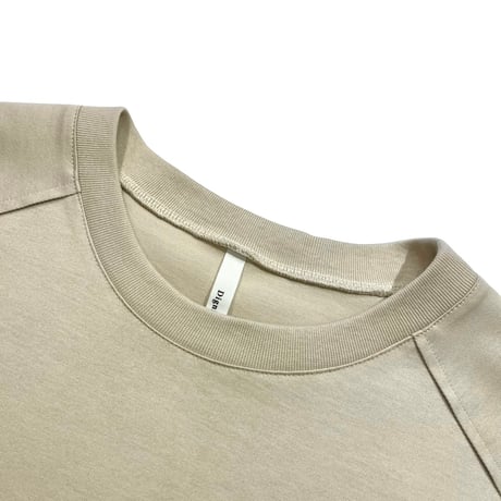 DignteCollier     2wayヘムワイドTシャツ  -ベージュ