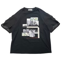 EimeeLaw    メッシュスリーブTシャツ    -ブラック