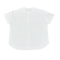 Dignite collier 裾切替 Tシャツ - オフホワイト