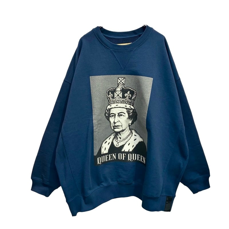 THOMASMAGPIE QUEEN OF QUEEN BIGスウェット - ネイビー | g