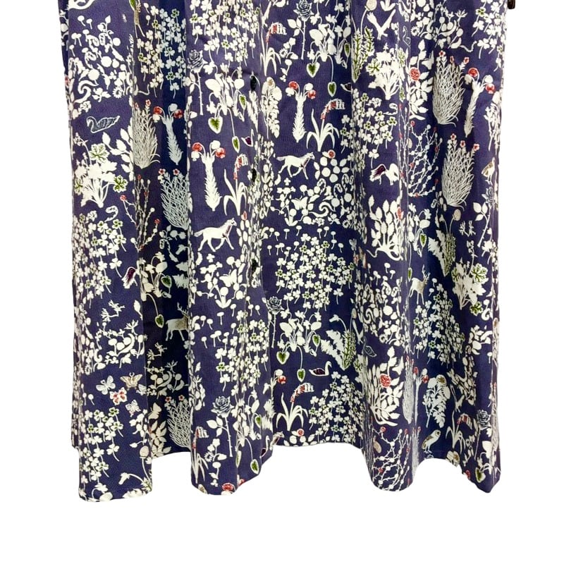 J.sloaneリバティコーデュロイワンピース　Yoshie　日本製　スミクロ J.Sloane リバティプリント