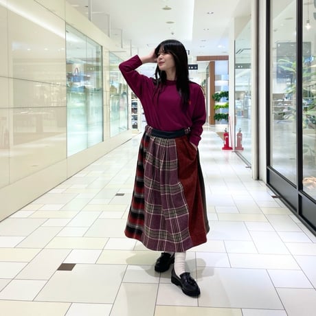 TIGRE BROCANTE Number８ベニスビーチ長袖T ボルドー