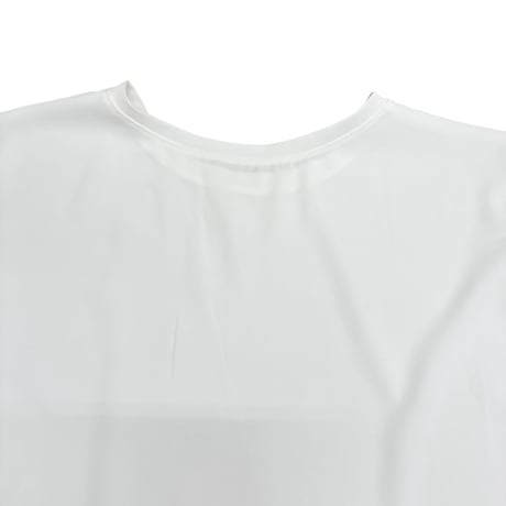 NUS  ジョーゼットバイカラーペプラムTシャツ-   アイボリー