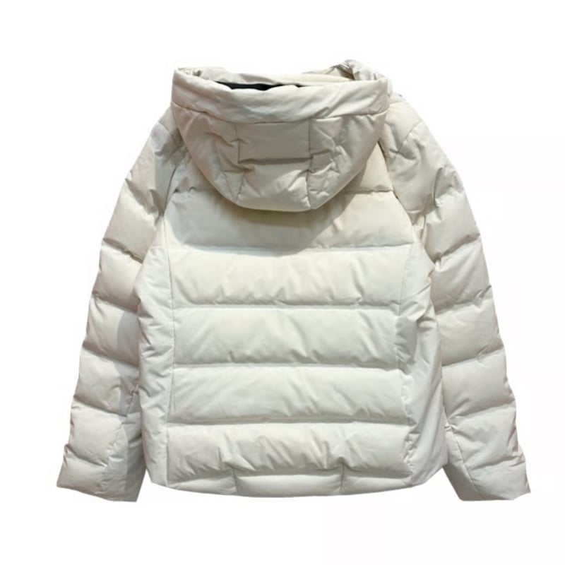 2024年❤️リズレー　シームレスダウンジャケット　ホワイト　メッシュ　38 M RISLEY シームレスダウンジャケット- アイボリー | grasol Nagasak