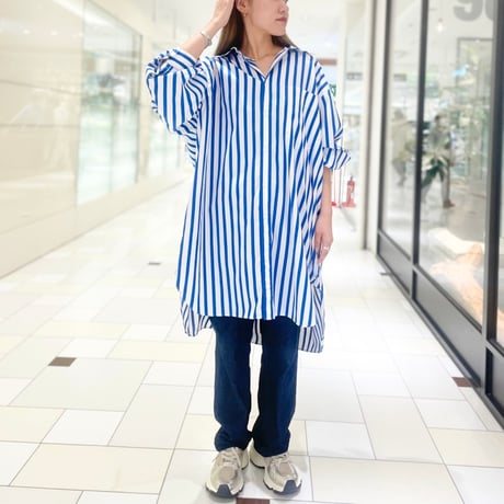 M53. ストライプビッグシャツ