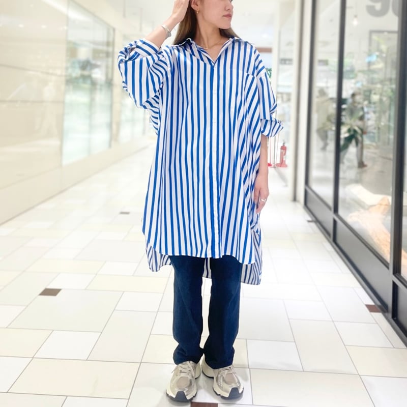 M53. ストライプビッグシャツ | grasol Nagasaki Stores