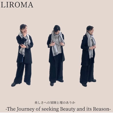 LIROMA(リロマ) ロングテーラードジャケット -ブラック