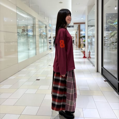 TIGRE BROCANTE Number８ベニスビーチ長袖T ボルドー