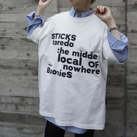 THOMAS MAGPIE  ビッグTシャツ -ホワイト