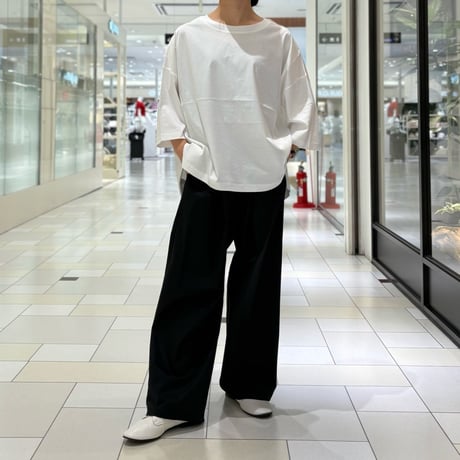 HELLO,I am"MARC" 6分丈ひんやりカットソー White