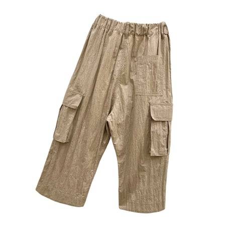 TIGRE BROCANTE コットンナイロンワッシャーミャオカーゴパンツ　ベージュ