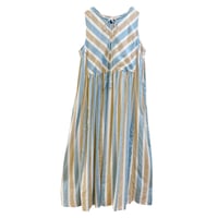 estelle ノースリーブ切り替えワンピース　ミックスカラー