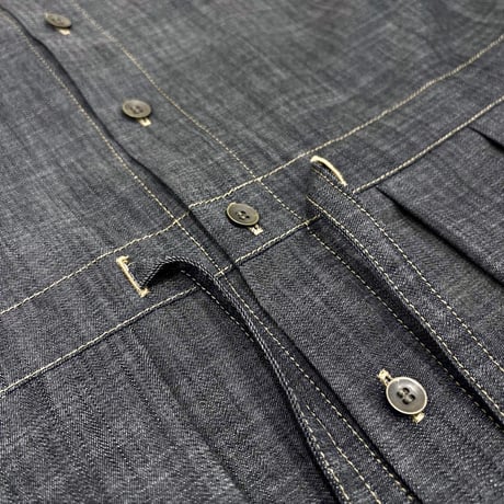 LIROMA デニムシャツワンピース indigo