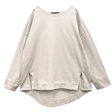 ティグルブロカンテ Mハード天竺ソリッドスウィッチTシャツ-オイスター