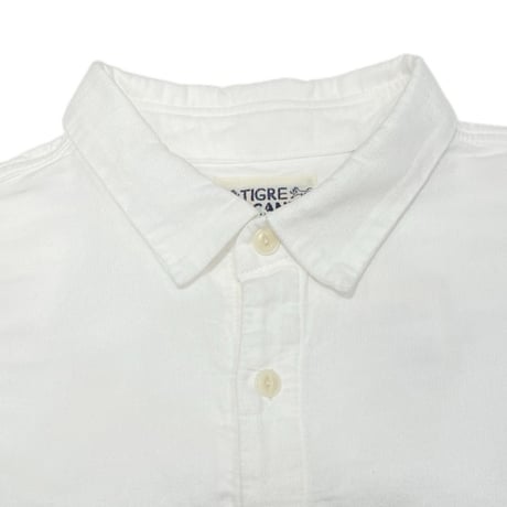 TIGREBROCANTE ライトオックスラウンドカラーベニスビーチシャツ　White