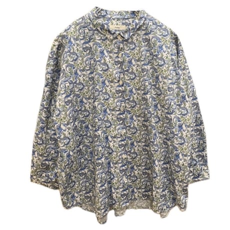parkes パークス LIBERTY sky high柄　長袖ブラウス M parkes パークス LIBERTY sky high柄 長袖ブラウス M - メルカリ