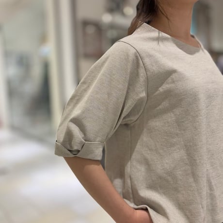 LIROMA  ボートネックカットソー　 beige