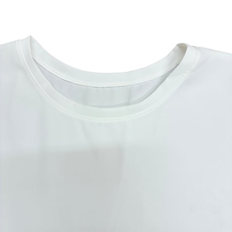 NUS  ジョーゼットバイカラーペプラムTシャツ-   アイボリー