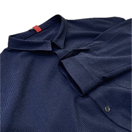 LIROMA デザインシャツワンピース　navy